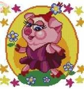 Вишивка хрестиком / Cross Art 0724 Miss  Piggy