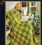 VINTAGE / Brunswick 1973: Limelight Afghan & Pillow