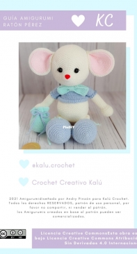 Kalu Crochet - Andry Pinzon - Perez the Tooth Mouse - Raton Perez - Spanish