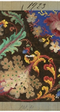 Berlin Woolwork - 4443 Blume Ornament SAGA