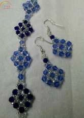Diamond Bracelet and Earrings