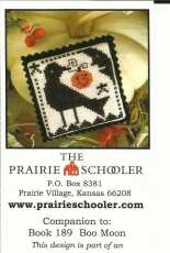 The Prairie Schooler Book 189 Mini Card - Boo Moon - Black Crow 13
