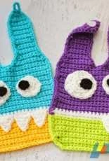 Repeat Crafter Me-Sarah Zimmerman-Crochet Monster Baby Bibs -Free