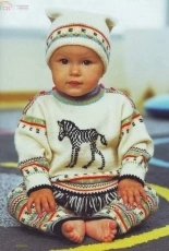 Dale of Norway-8101-6-Zebra Baby Outfit