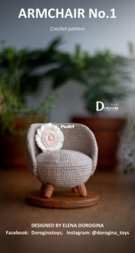 Dorogina Toys - Knitted World by Elena - Elena Dorogina - Armchaır No.1