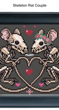 Raven Coven - Skeleton Rat Couple PCS + XSD
