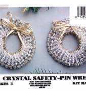 Mac Enterprises-99-61 CRYSTAL SAFETY PIN WREATH