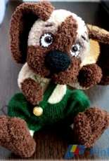 Pchelkina Lavka - Olga Kolesnikova  -Plush puppy in shorts  -Russian