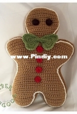 Fiber Doodles - K4TT - Ginerbread Man Pillow - Free