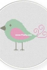 Daily Cross Stitch - Baby Bird