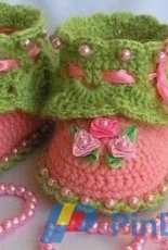 Detodocrochet - Booties for the Little Princess - Spanish - Free