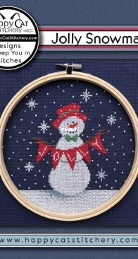 Happy Cat Stitchery - Jolly Snowman - Free
