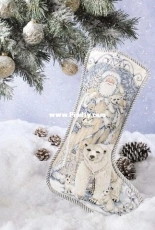 Santa and Arctic Friends Stocking from Stitchers World Sept and Nov 2001