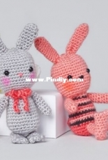 Red Heart - Nancy Anderson - LW6559 Beatrice and Basil Crochet Bunnies - Free