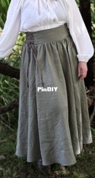 Lorien Lace-Up Skirt by Twig and Tale