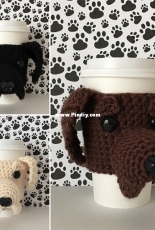 Hooked by Angel - Angela Doherty - Labrador Mug Cozy