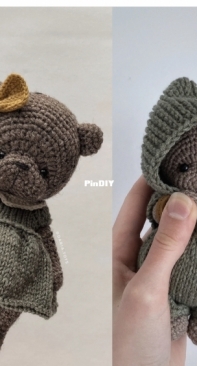 Funny Rabbit Toys - Daria Toys - Mishuta Shop - Alena / Daria Konurkina - Teddy Bear in overalls