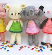 Jenny and Teddy - Jane Chan - Girlgang Amigurumi - Free