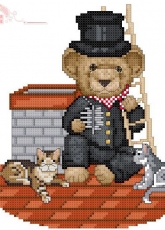 Ellen Maurer Stroh EMS - Bears at Work- Chimney Sweeper PCS