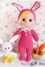 Amigurumi Aşkına - Tiny Mini Design - Demet Karabayır - Bunny Costume Wendy Doll