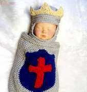 Sandys Cape Cod Originals - Sandy Powers - Little Prince Charming Cocoon And Hat 651