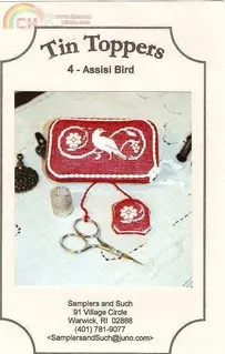 Samplers and Such Tin Topper - Assissi Bird