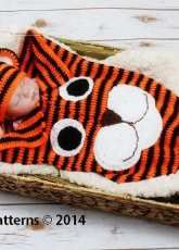ShiFios Patterns - Shifios Dream Patterns - CP271 Baby Tiger Cocoon and Hat
