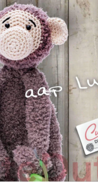 Cute Dutch - Stefanie Trouwborst - Pacifier cuddly Monkey Lulú - Speenknuffel Lulu Aap - Dutch