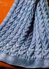 Reversible Cabled Blanket - knitculture.com - Free