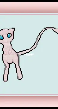 Cross Stitch Quest - Pokémon - Mew - Free