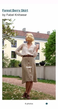 Forest Berry Skirt by Helene Arnesen (Fabel Knitwear)