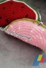 Crochet watermelon bags