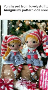 Lovely Stufftoys - Ania Anna Nowikiewicz - Nisse and Noralf the Elf
