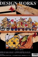 Design Works Crafts 9806 - Teddies on a Roll by Joan Elliott XSD