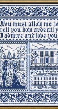 Lina Ova Cross Stitch - Pride and Prejudice Sampler XSD