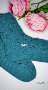 Socks with Japanese lace