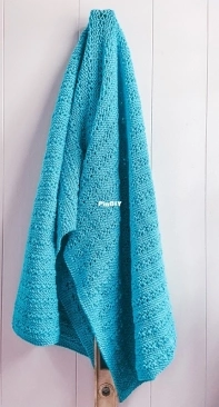 Where the Shore Meets the Sky Shawl by Kathleen McGinty-Free
