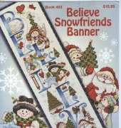 Stoney Creek Collection Book 483 Believe Snowfriends Banner XSD