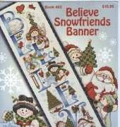 Stoney Creek Collection Book 483 Believe Snowfriends Banner XSD