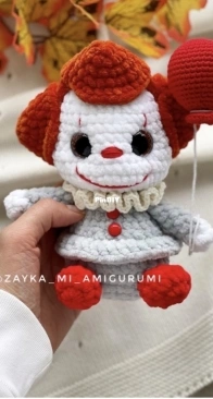 Zayka mi Amigurumi - Miranda Ayvazyan (Steshakova) - Миранда Айвазян (Стешакова)-clown-клоун- Russian