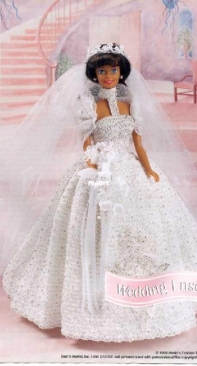 Annies Attic - Annies Fashion Doll Crochet Club - Essie Hester - Wedding Ensemble