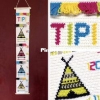 Gek op Haken - Pixel 2 Mix - Homemade Crafts - Marja Hermes - Takoda -Teepee Growth Chart - Takoda -Tipi Groeimeter - Dutch