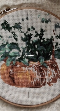 Cross stitch diary French Lavander