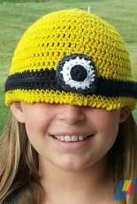 Knit Grit- Codi Hudnall - Despicable Me Minion Hat - free
