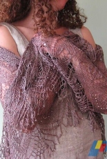 Enzian Shawl/Wrap by Sue Berg-Eng.,German-Free