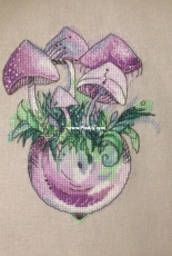 Mushrooms in a vase by Alisa Okneas