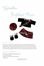 Knitables - Scottish Highland Outfit by Sarah Gasson