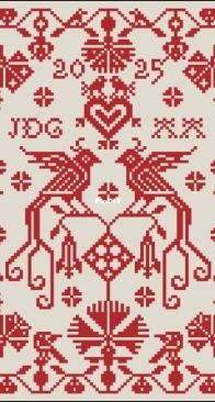 Modern Folk Embroidery A Pretty Song – Holiday Countdown 2025  XSD+PCS