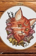Smart Cross Stitch - Moon Cat by Julia / Yulia Zolotova