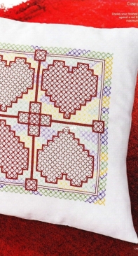 Heart To Heard - Cosy Cushion By Durene Jones from Cross Stitch Gold 107